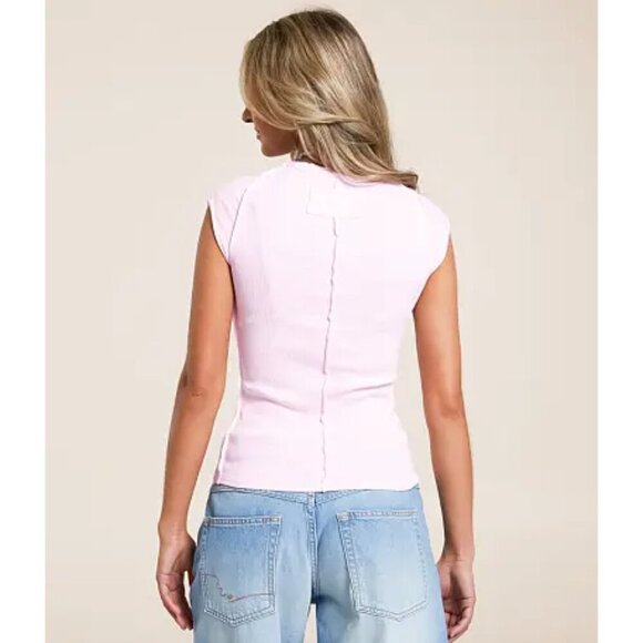 FREE PEOPLE x We The Free Ever Had Tee in Pink A Boo Size Small - Picture 2 of 9